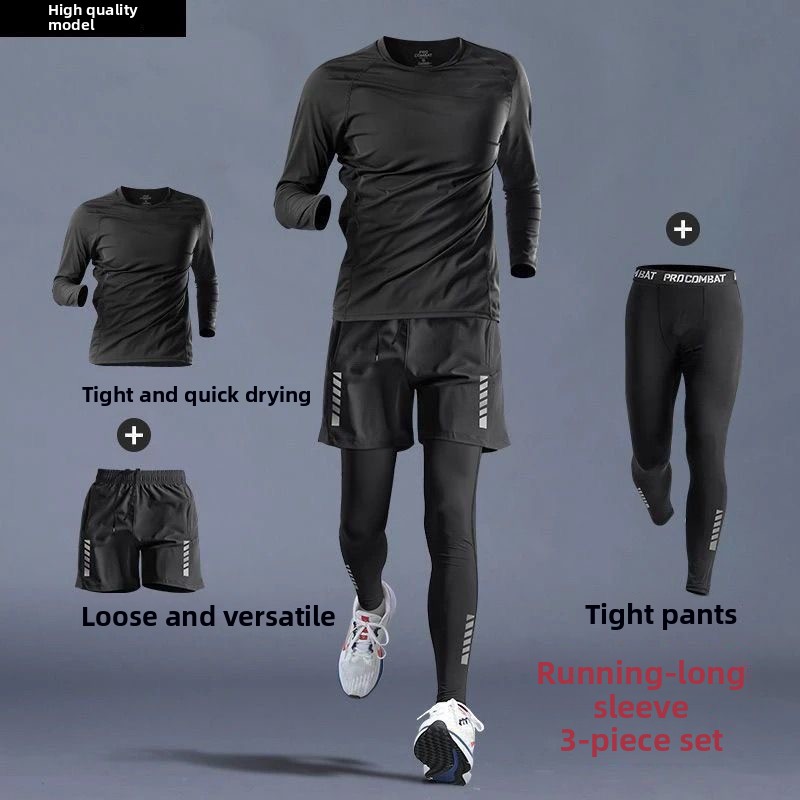Running Gear For Men - Training Jogging Tracksuits Running Outdoor Compression