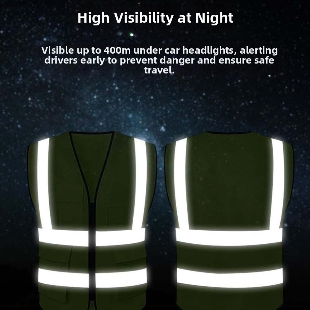 Running Gear Outdoor - High Visibility Reflective Vest Warning One