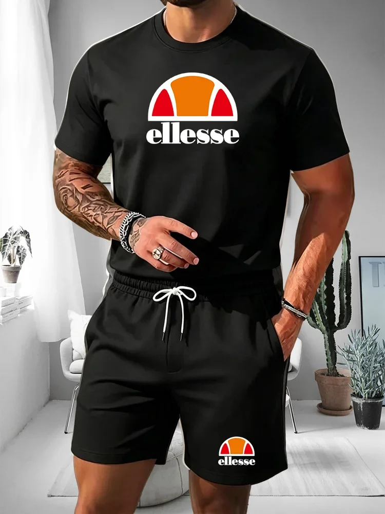 Running Gear For Men - Men's Two-piece Sports Suit Round Neck