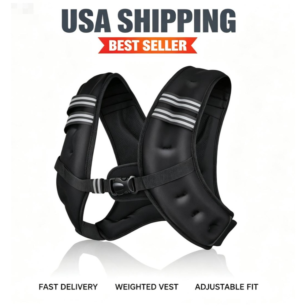 Running Hydration Vest - Fitness Weighted Vest Pre-Filled Iron Pellets
