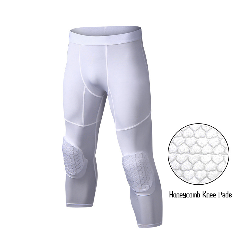 Running Gear Knee - Men's Basketball Trousers With Knee Pads