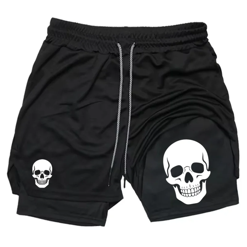 Running Gear For Men - Skull 2-in-1 men's performance shorts, sports