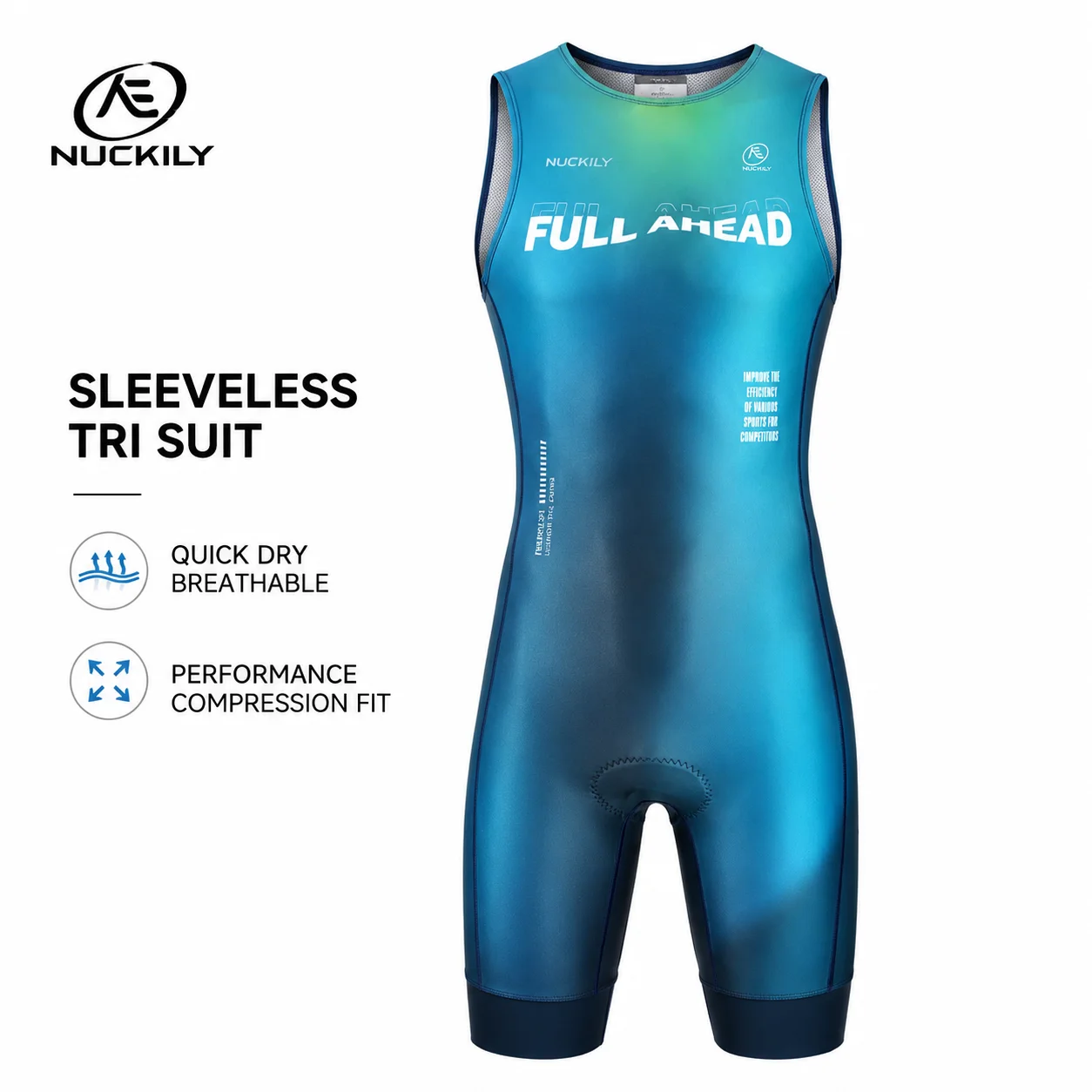 NUCKILY Triathlon Suit Sleevel - Running Gear Long Sleeve recension och pris