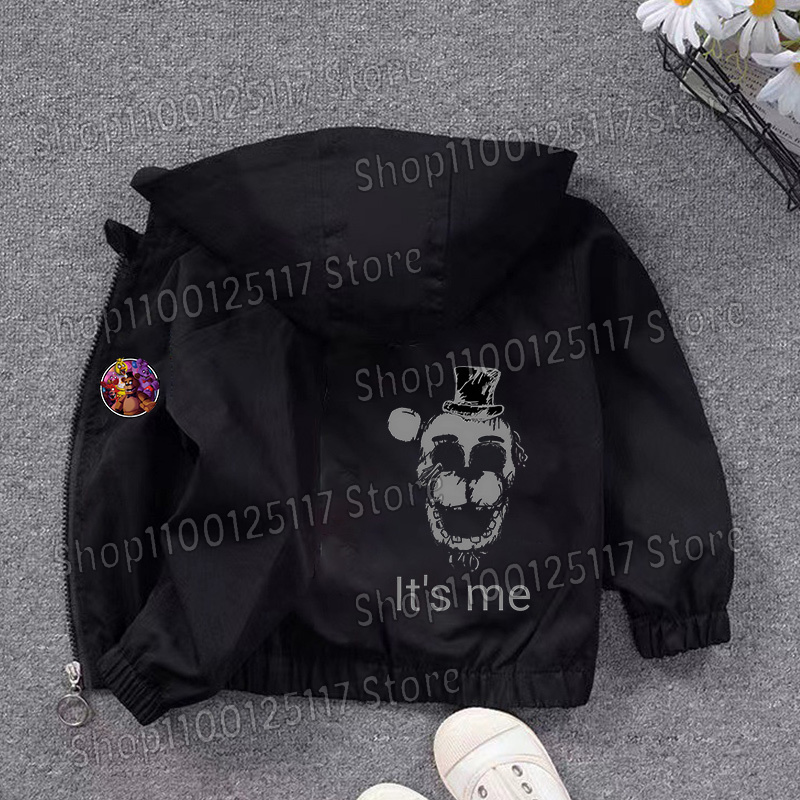 Fnafs Hooded Jacket Boys Girls - Running Gear Kids recension och pris