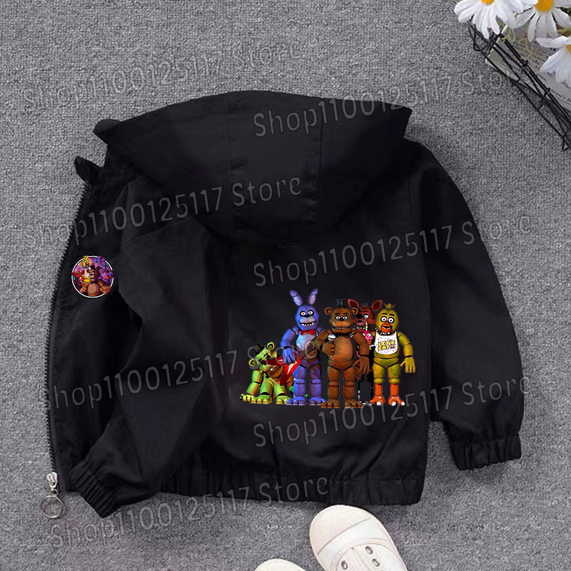 Fnafs Hooded Jacket Boys Girls - Running Gear Kids recension och pris
