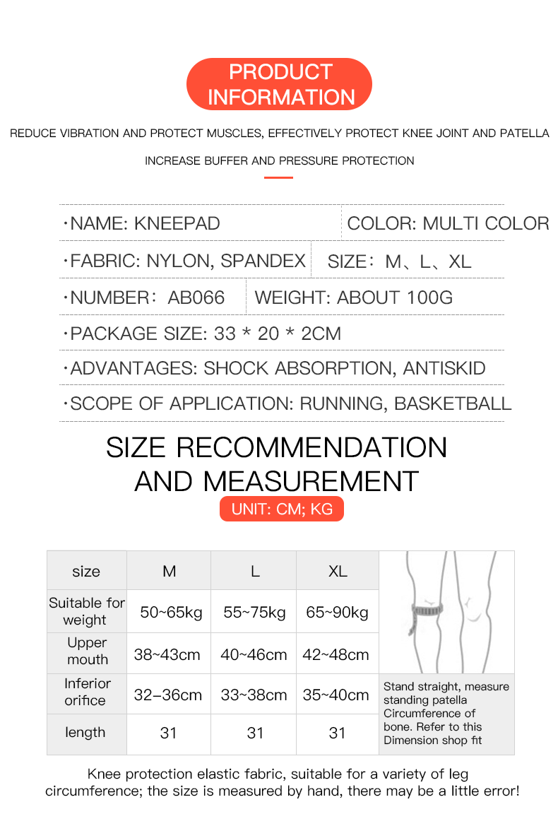  Elastic Silicone Knee Brace N - Running Gear Knee recension och pris