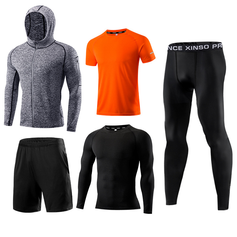 5-Piece Men's Fitness Clothes  - Running Gear Autumn recension och pris