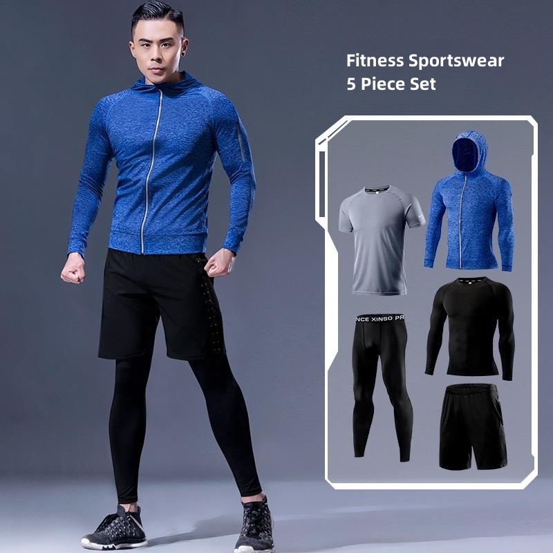 5-Piece Men's Fitness Clothes  - Running Gear Autumn recension och pris