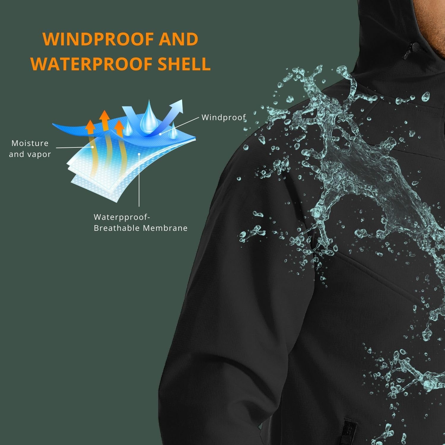 Wulibike winter cycling jacket - Running Gear Winter Men recension och pris