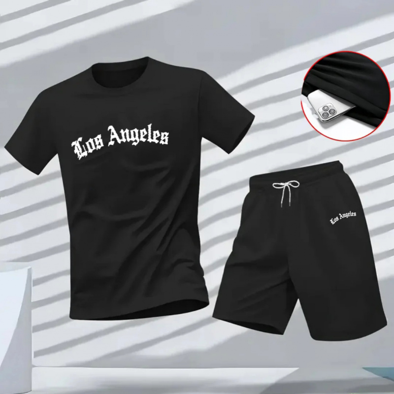 Men's Los Angeles Letter Print - Running Gear For Men recension och pris