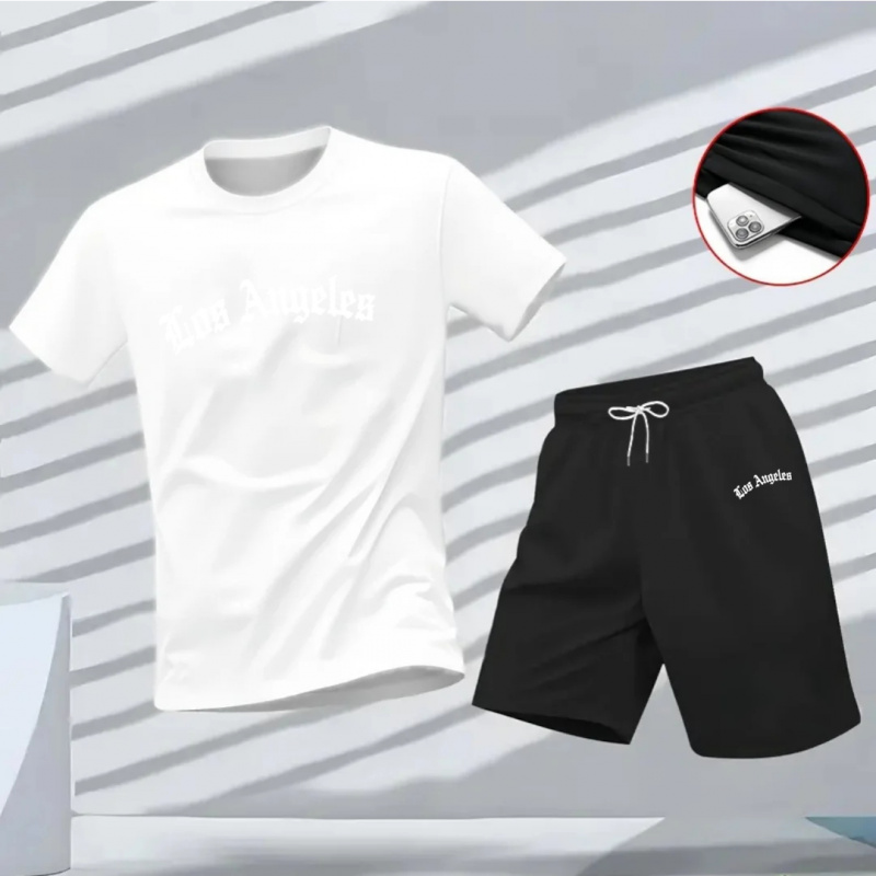 Men's Los Angeles Letter Print - Running Gear For Men recension och pris