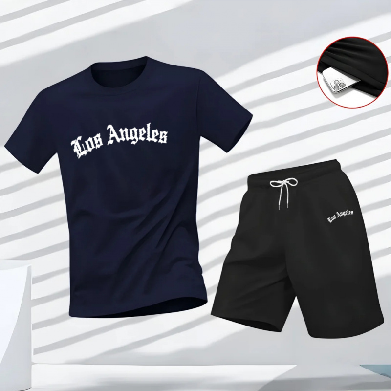 Men's Los Angeles Letter Print - Running Gear For Men recension och pris
