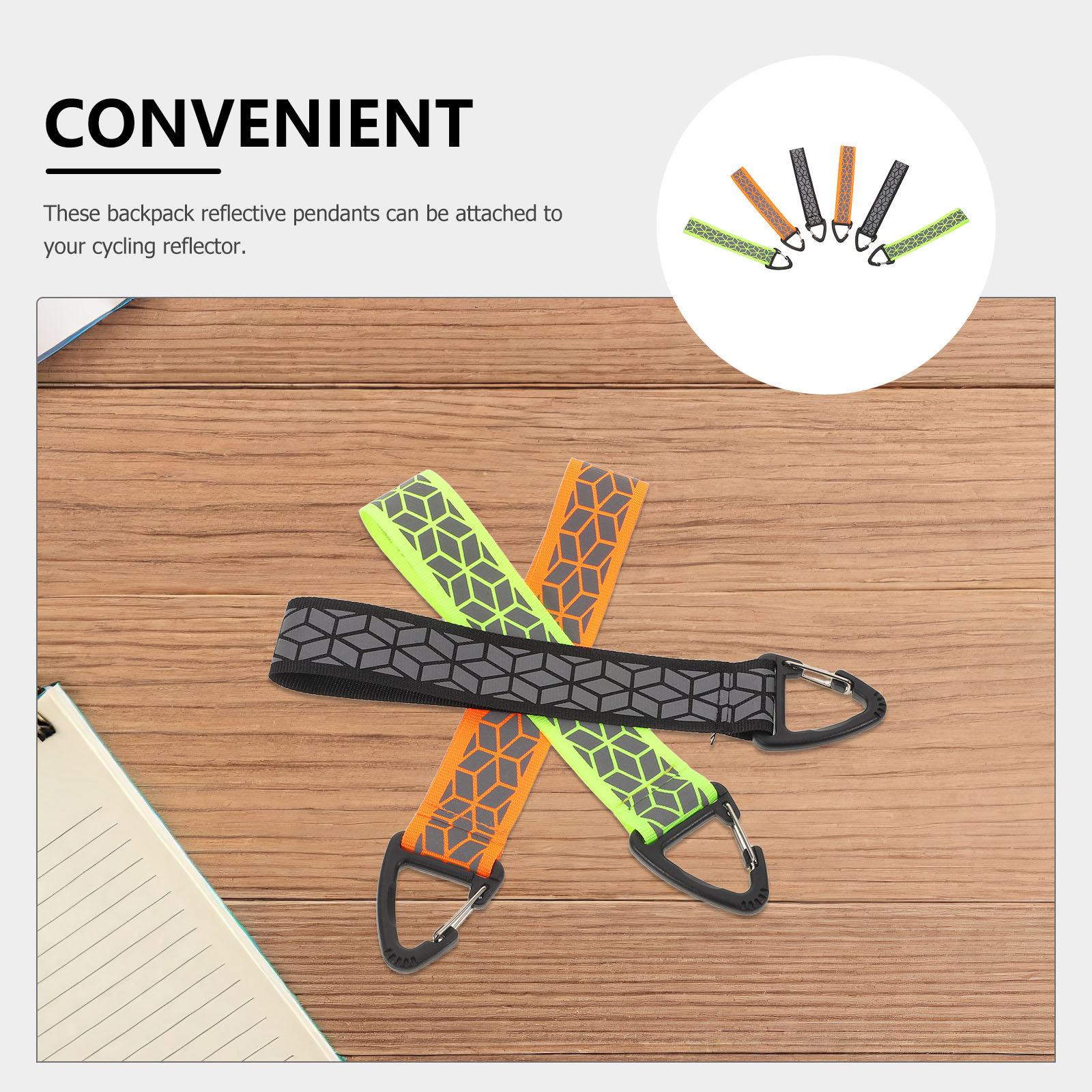 6Pcs Reflective Keychains High - Running Gear Night recension och pris