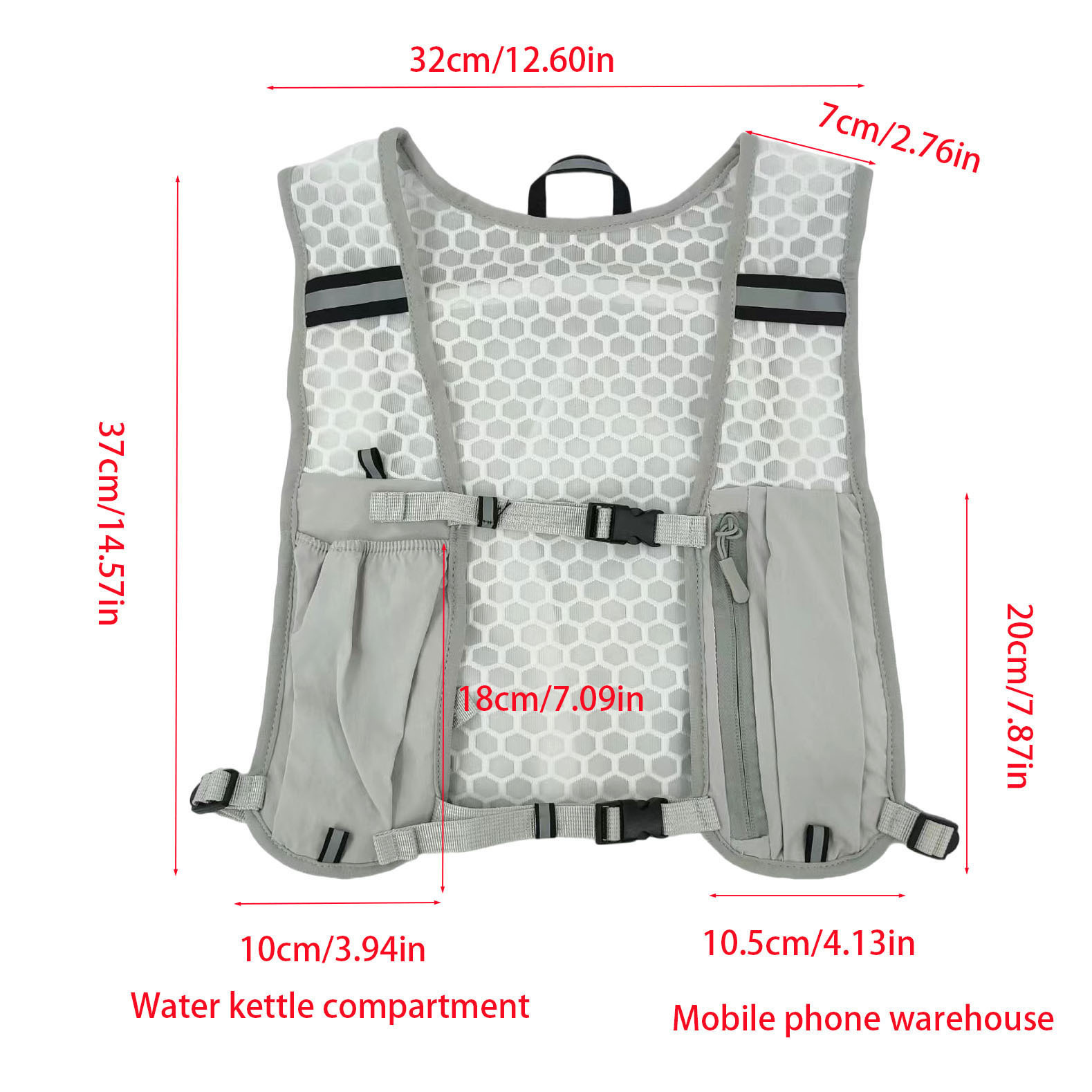 Unisex Running Vest Water-Resi - Running Hydration Vest recension och pris