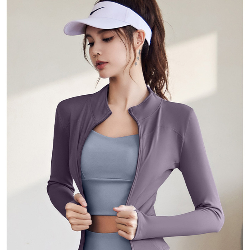 Quick Dry Athletic Yoga Jacket - Running Gear Long Sleeve recension och pris