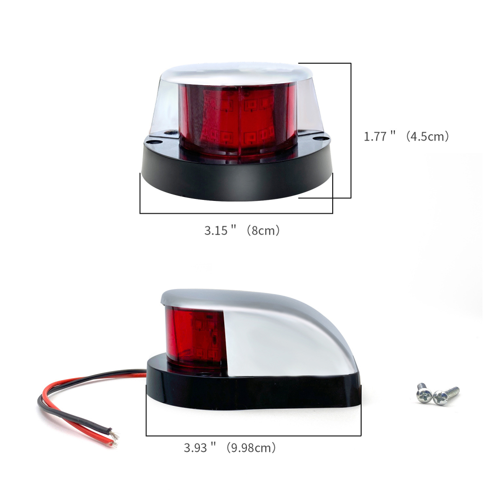 1 Set Red Green Running Lights - Running Gear Boat recension och pris