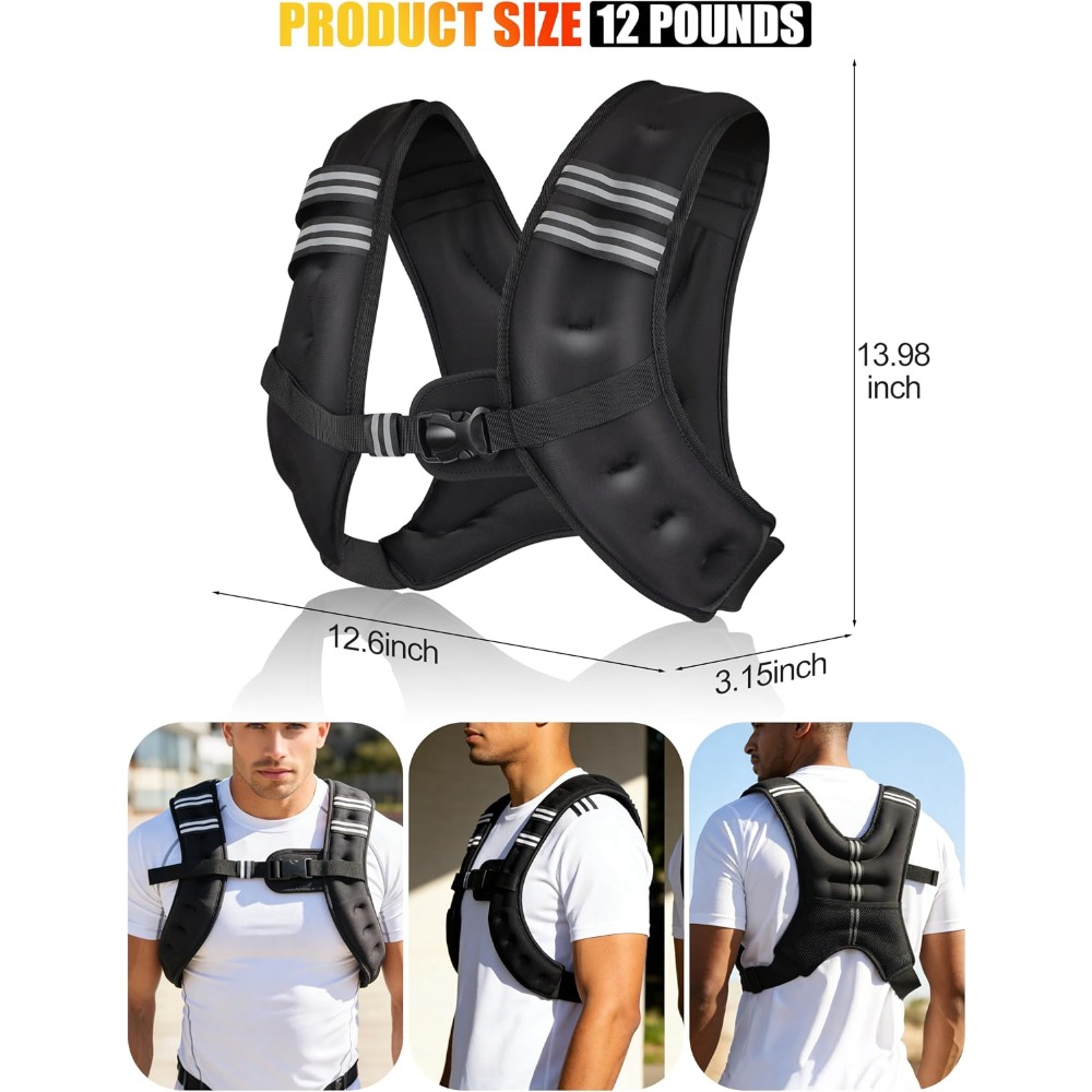 Fitness Weighted Vest Pre-Fill - Running Hydration Vest recension och pris