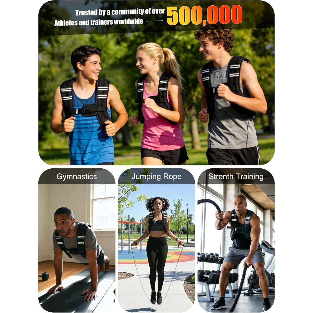 Fitness Weighted Vest Pre-Fill - Running Hydration Vest recension och pris