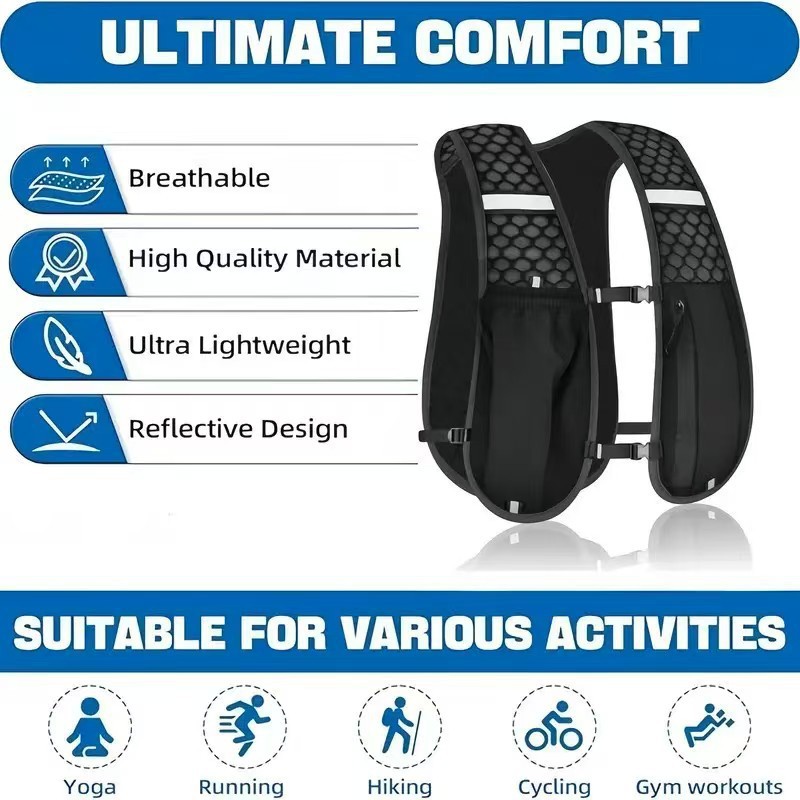 Hydration Backpack Vest for Ru - Running Gear Autumn recension och pris