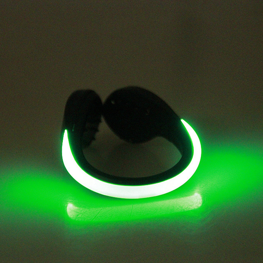 1Pcs LED Flash Shoe Clip Green - Running Gear Night recension och pris